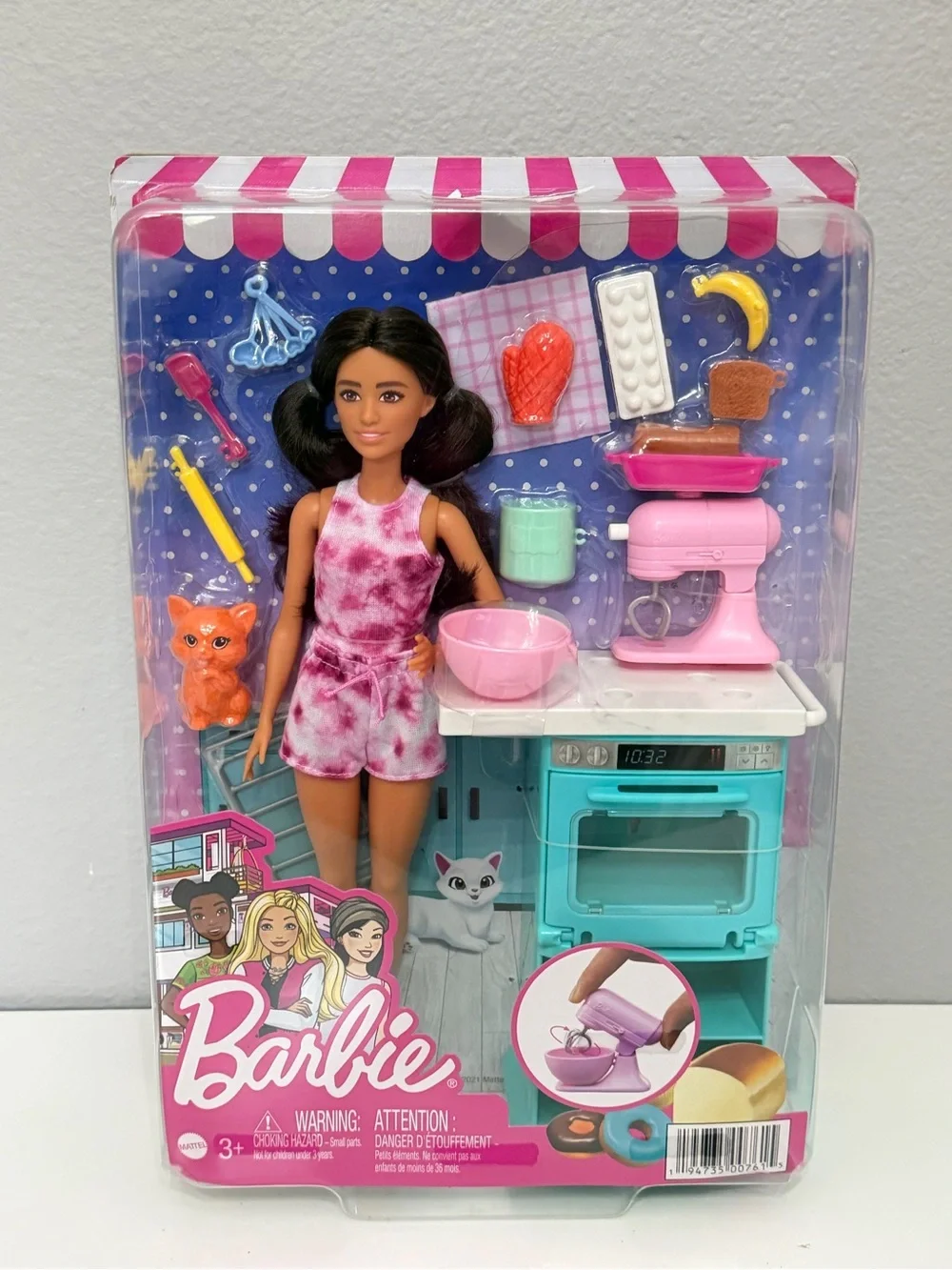 Barbie Doll and Kitchen Playset with Pet and Accessories